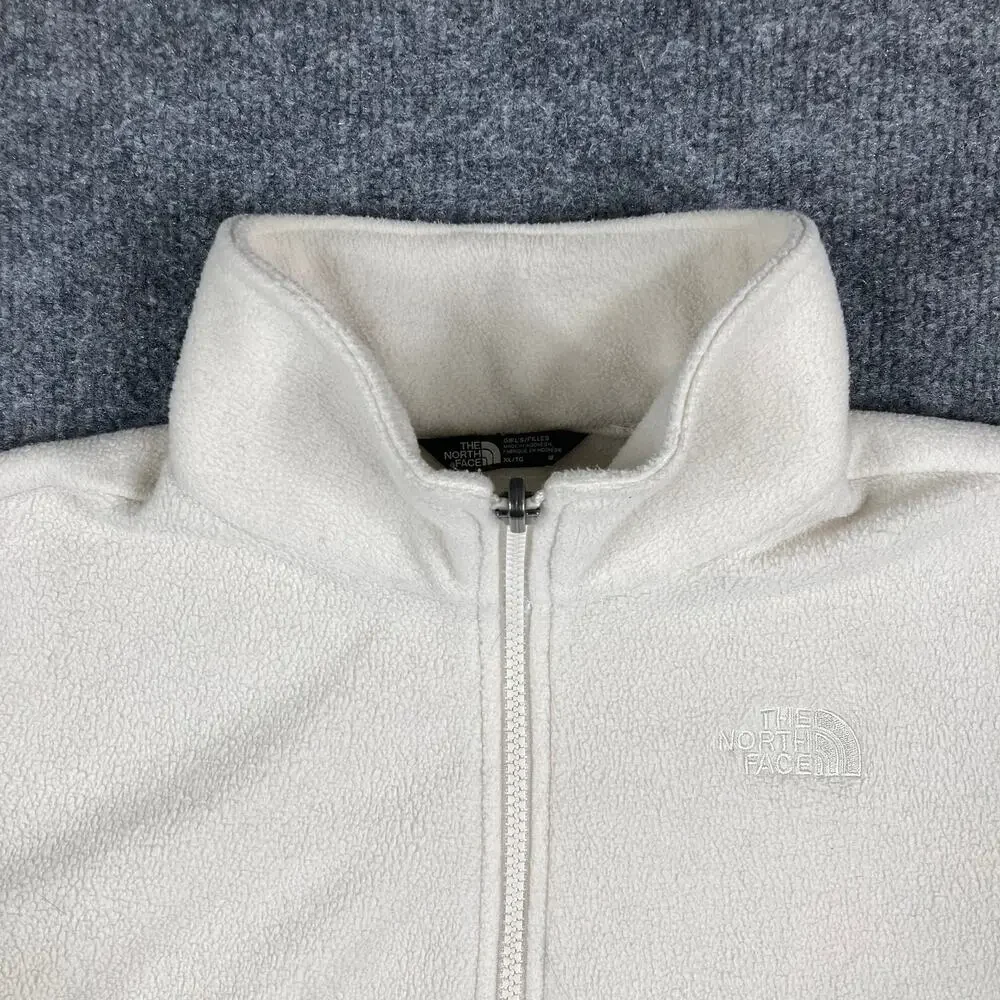 The North Face‎ Jacket Boys XL Cream Fleece Full Zip Outdoor